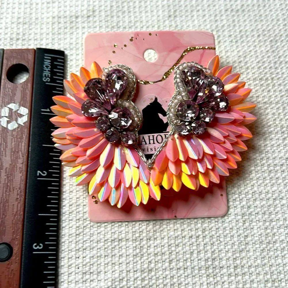 Wing Seed Bead Earrings